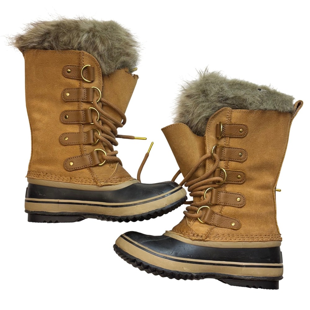 Sorel Tan and Black Winter Boots